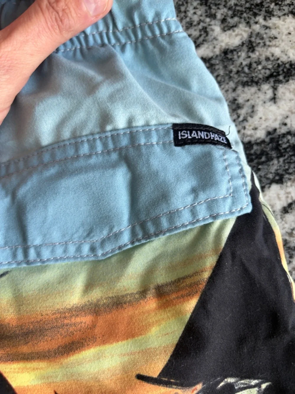 Boys Islandhaze swim trunks size L 14 boat island shorts  with liner & pockets - Picture 3 of 6